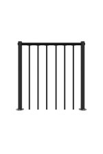 Brüstungsgeländer mit vertikalen Stäben und PVC-Handlauf – Bild 2