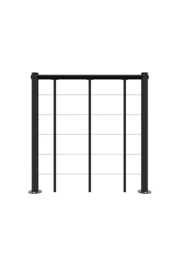 Minka_Bruestungsgelaender_Untergurte_PVC_grau_1 Brüstungsgeländer mit Untergurten und PVC-Handlauf – Bild 1